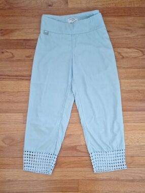 Capris Crops Crop Pants Women 12 P Petite Large Decorative Cuff Capris
